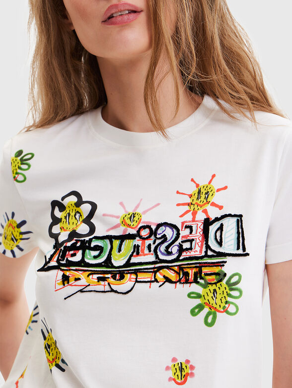MARGAPEPO T-shirt with art accents - 4