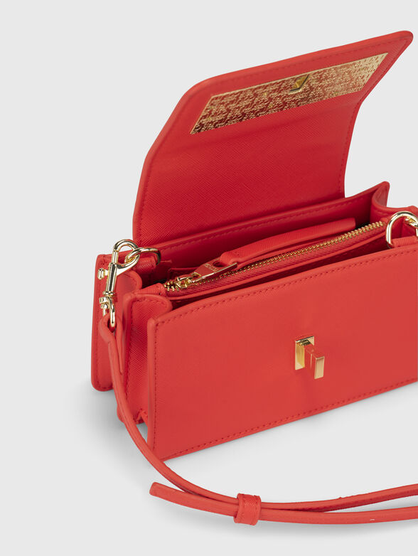 Golden logo-accent bag  - 6