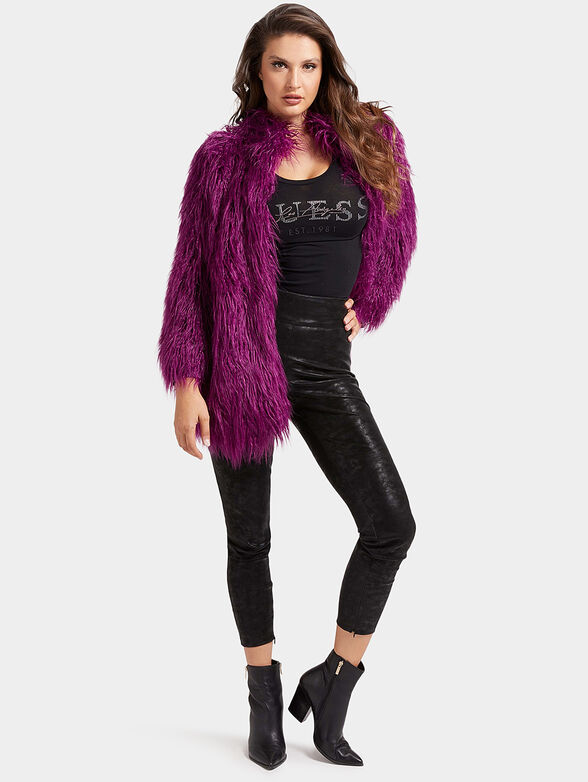 Maurizia shaggy faux-fur coat - 2