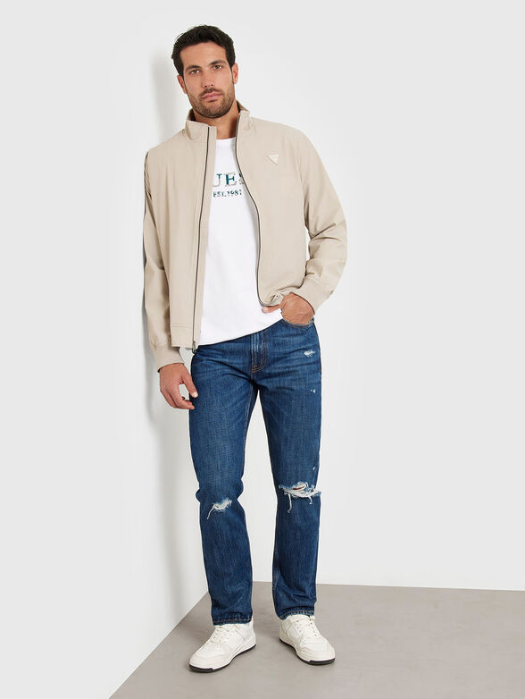 Light gray slim fit jacket - 2