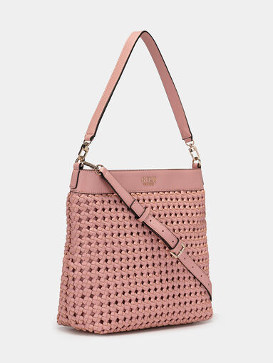 SICILIA hobo bag with knitted texture - 4