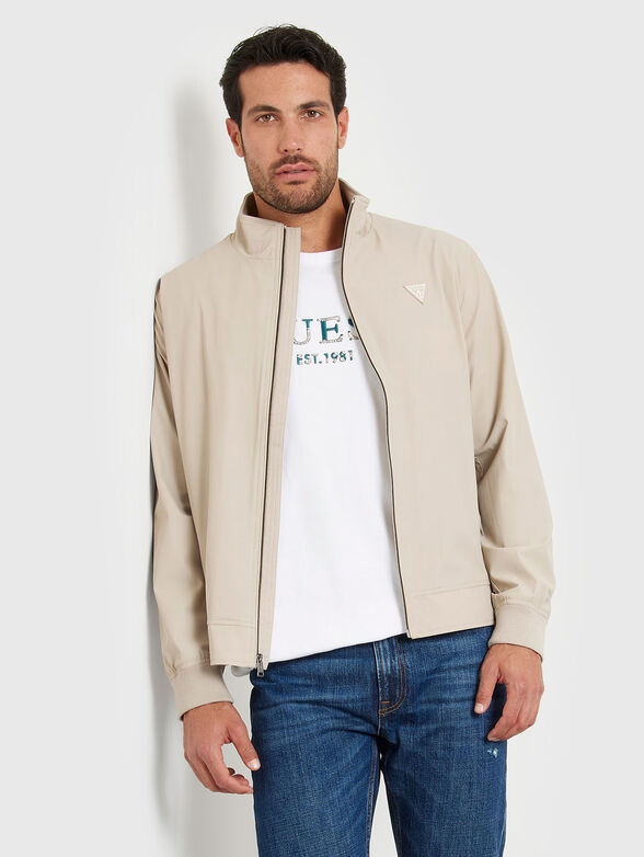 Light gray slim fit jacket - 1