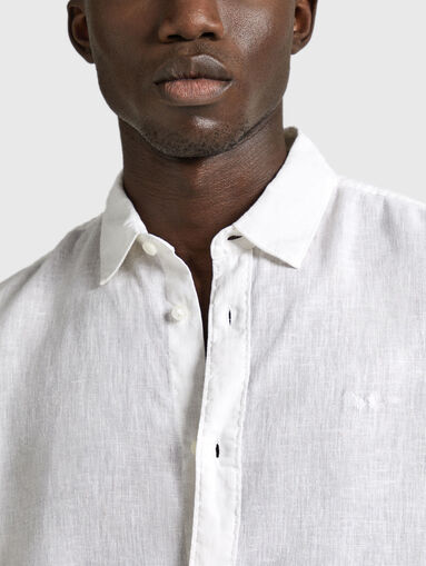 PAYTTON pink linen shirt - 4