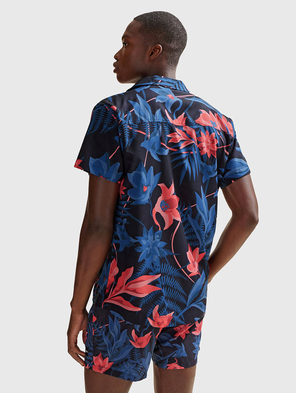 Short sleeve shirt with floral print - 1