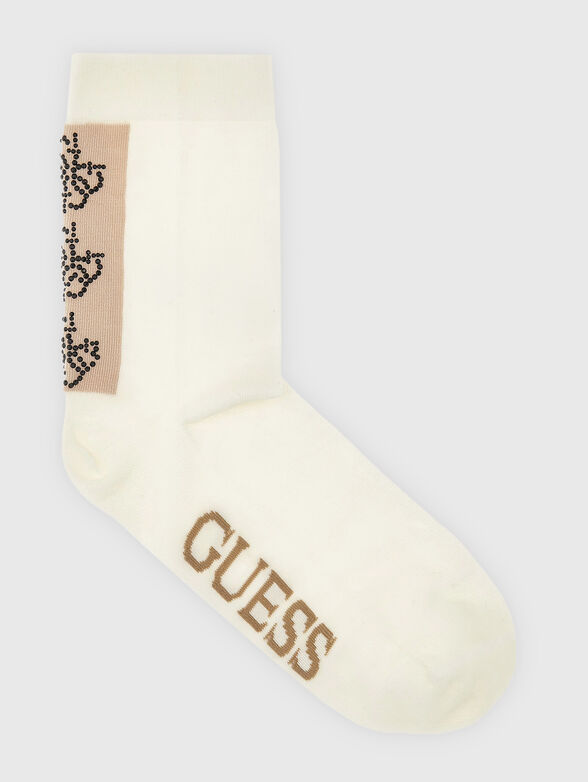 Black socks with 4G logo detail - 1