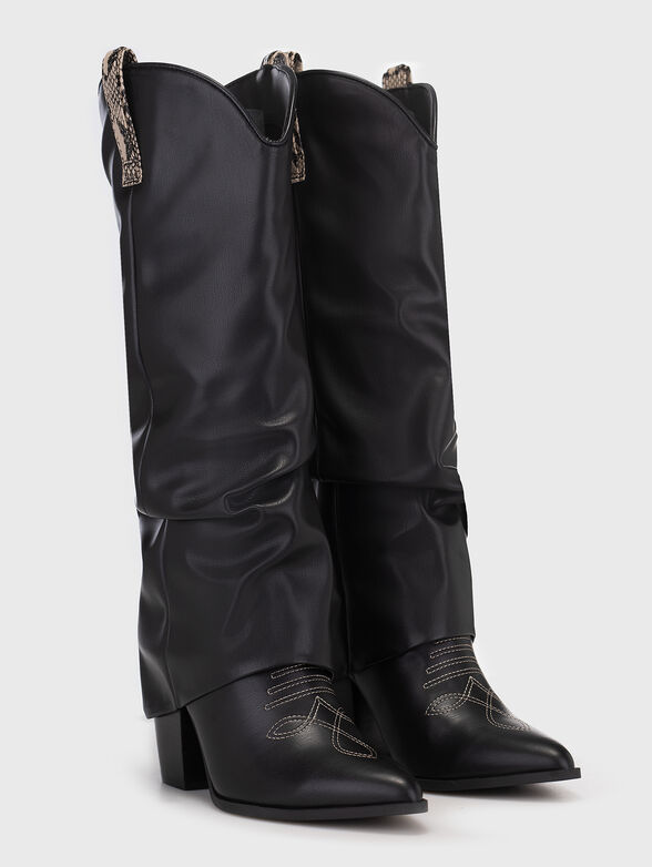 Black boots with animal details - 2