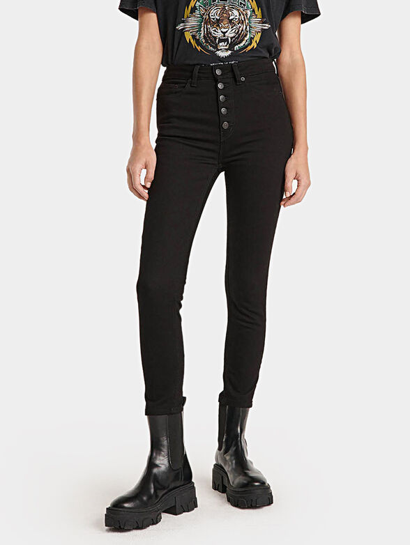 Slim-fit black jeans - 1
