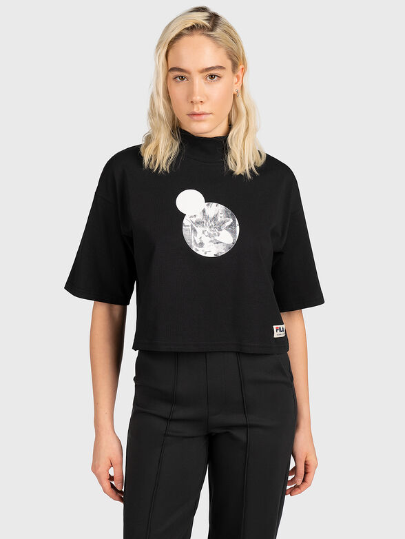 TRASMIRAS Т-shirt with contrast print - 1