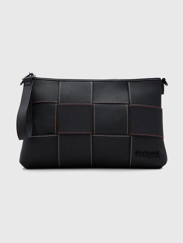 Crossbody bag with woven texture - 1