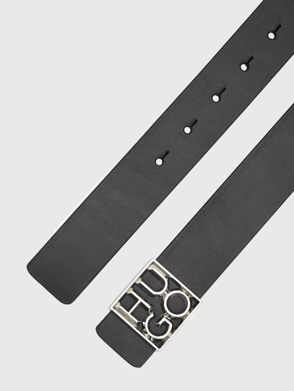 Belt with logo buckle - 2