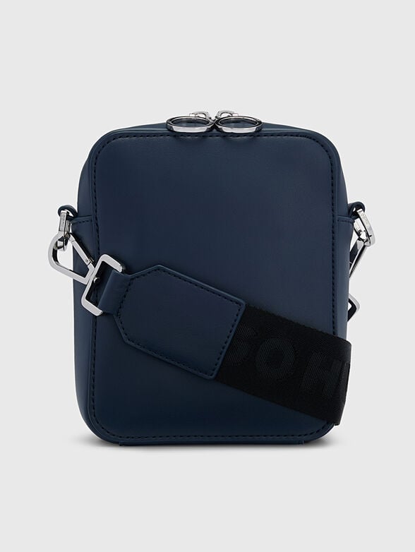 Dark blue crossbody bag with logo accent - 3
