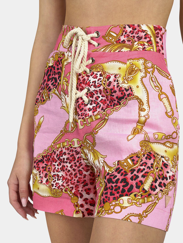 ELIZABETH shorts with colorful print - 3