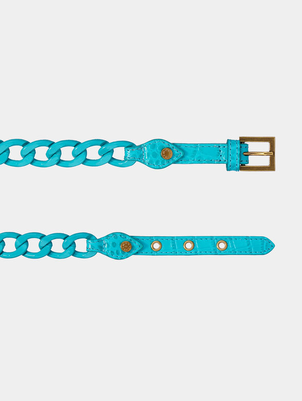 Chain belt in blue - 2