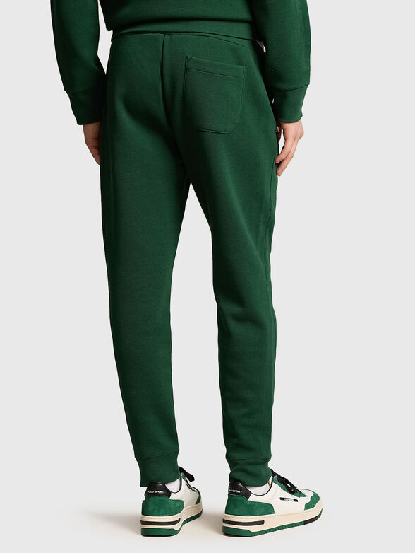 Green sweatpants with logo - 1