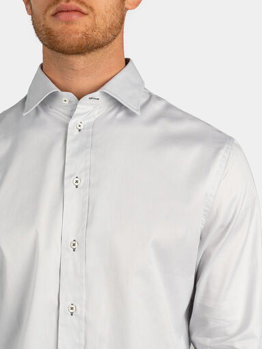 Cotton shirt in grey - 4