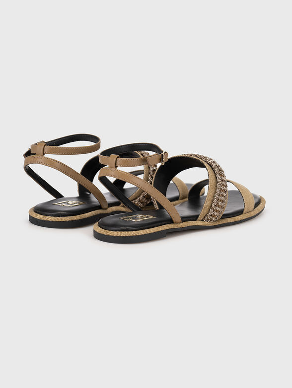 IRENE applied rhinestones sandals - 2