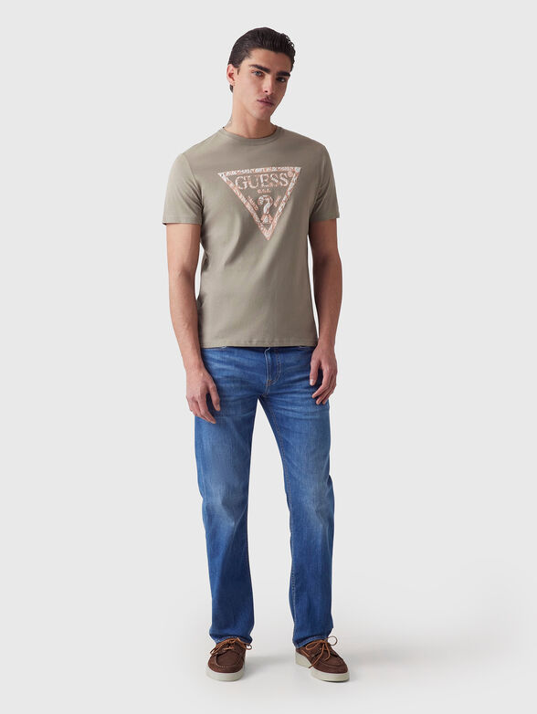 T-shirt in dark blue with logo  - 2