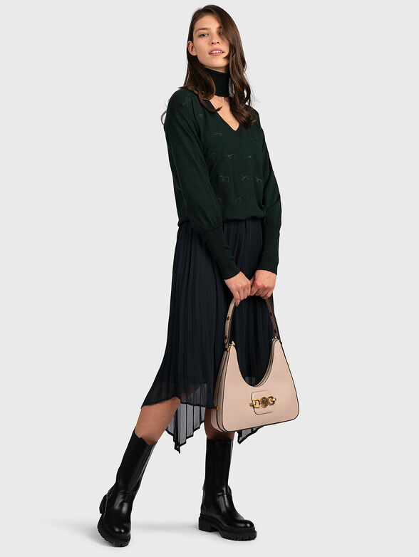 Sweater with logo embroideries - 4