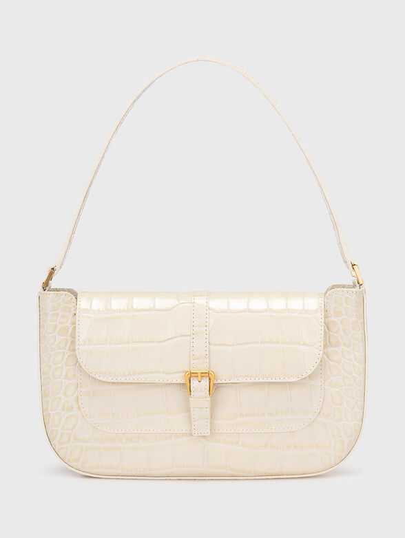 MIRANDA croco embossed shoulder bag - 1