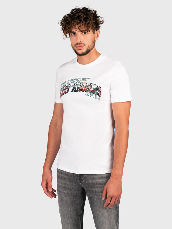 Cotton T-shirt with embroidered logo - 1