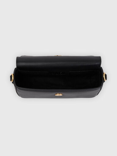K/SIGNATURE beige leather bag with logo accent - 5