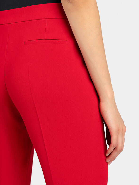 Red high waisted pants - 2