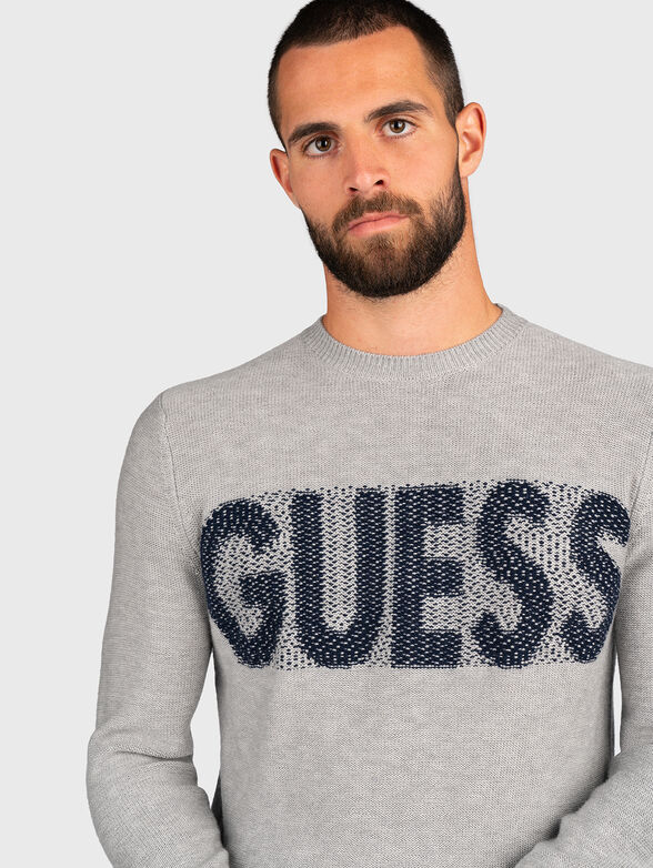 Sweater with contrast inscription - 4