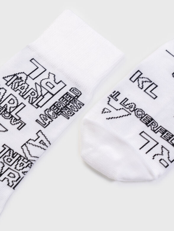 Socks with logo print - 2