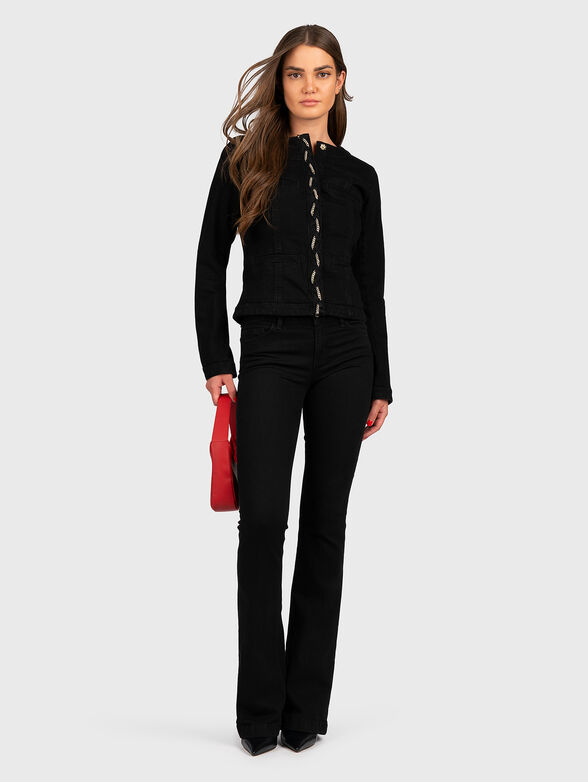 Denim jaket in black - 2