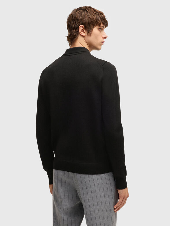 Wool sweater with polo collar - 2