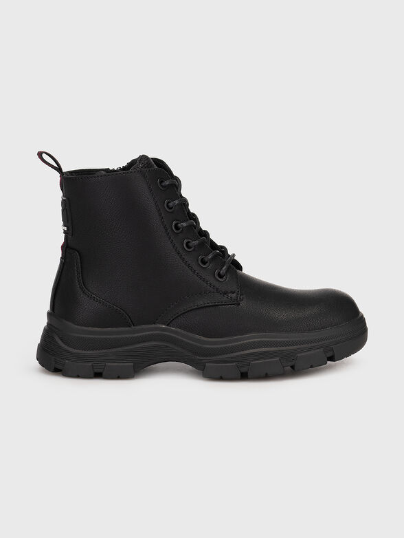 Black boots with zipper - 0