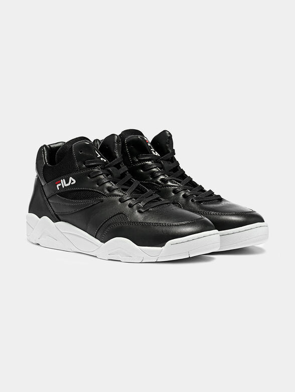 PINE MID Black sneakers with contrasting sole - 2