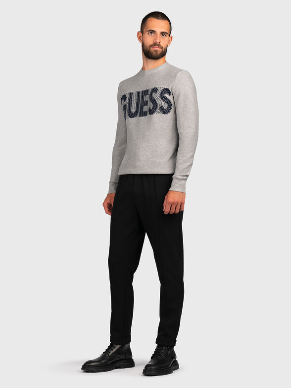 Sweater with contrast inscription - 2