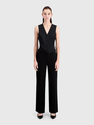 Pimtuck black pants - 2