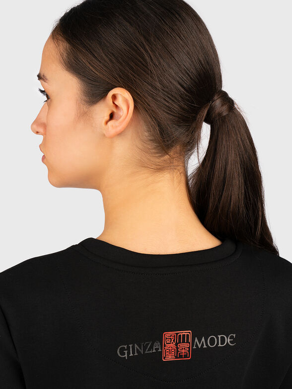 Black dress with embroidery  - 2