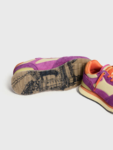 MUMBAI suede and textile sports shoes - 4