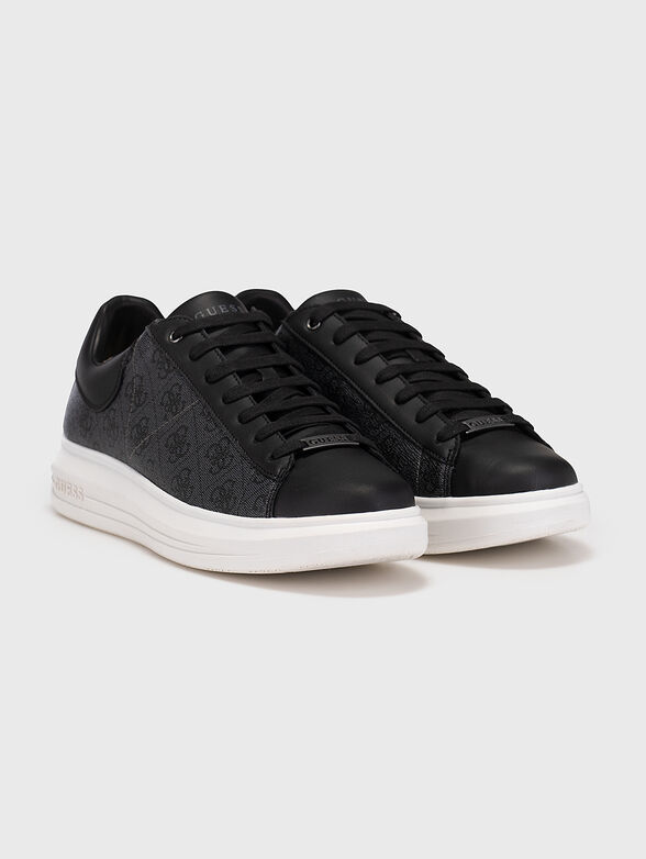 VIBO grey sports shoes with logo print - 2