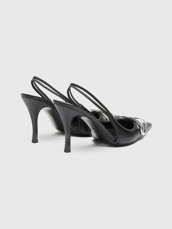 D-VENUS leather slingback pumps - 2