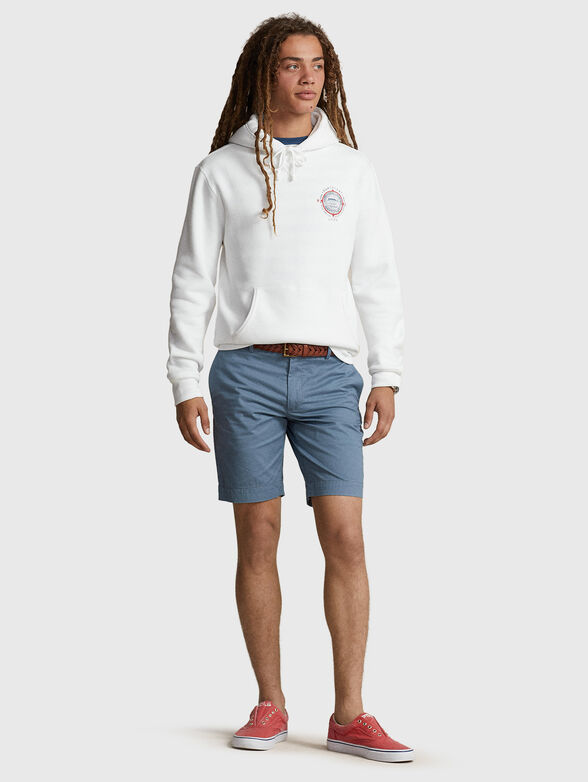Cotton blend chino shorts - 4