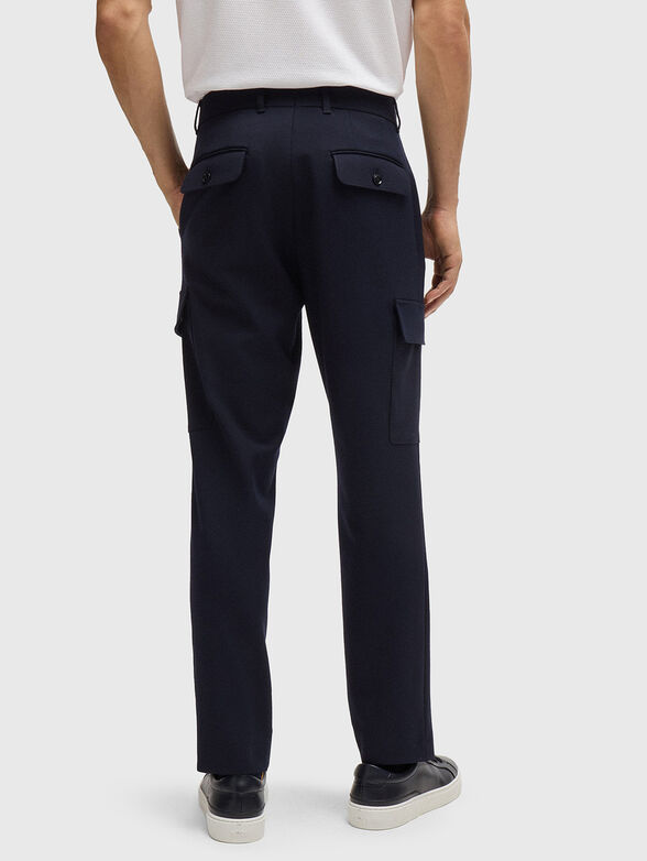 Wool blend cargo pants - 1