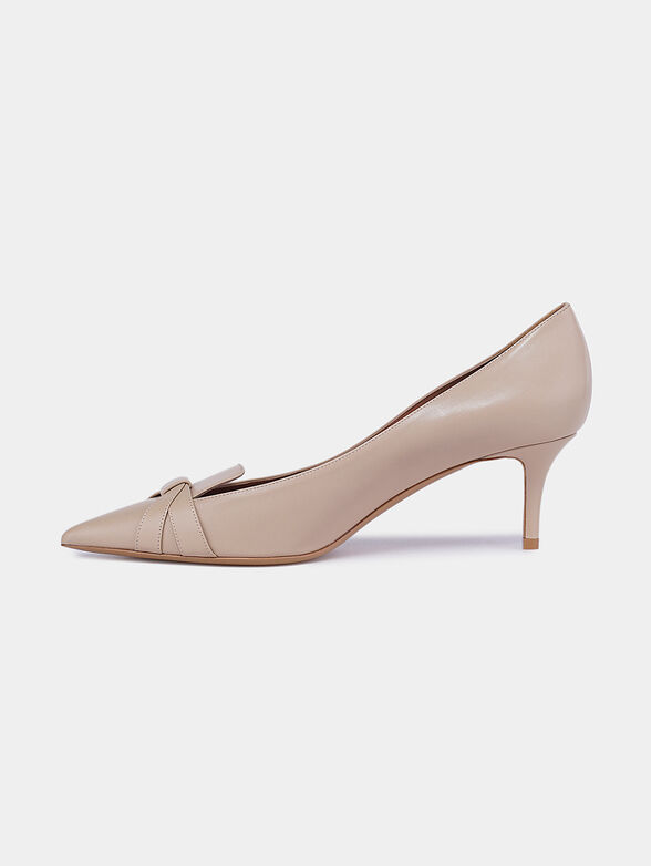Elegant shoes in beige color - 4