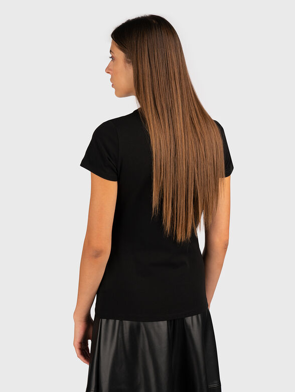T-shirt with print and rhinestones - 3