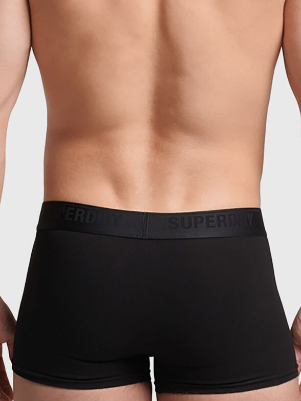 Set of 3 boxers in black in black color - 2