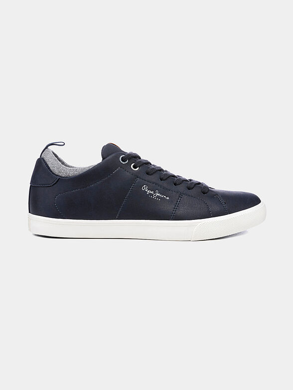 MARTON Black sneakers with logo inscription - 1