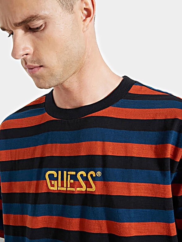 WONDER STRIPE Blue unisex t-shirt - 4
