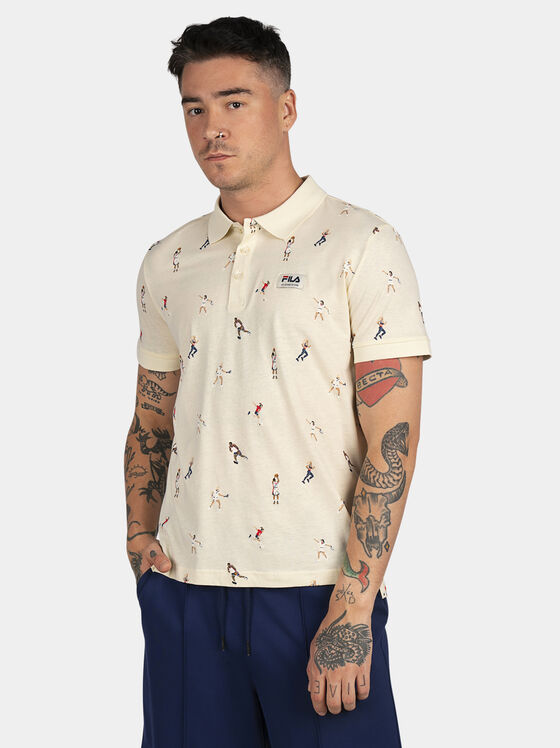 TARBES AOP polo shirt with print - 1