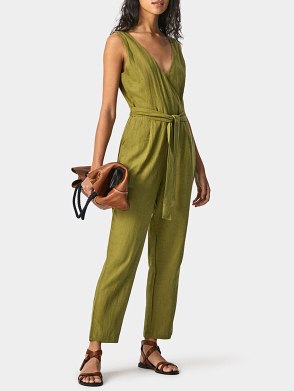 MARAIS jumpsuit with V-neck - 4