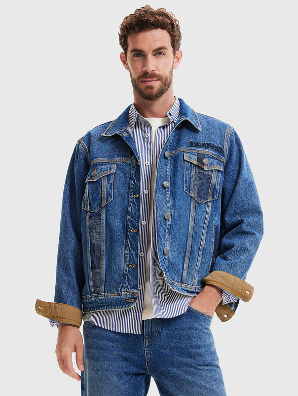 Denim jacket with patches - 1
