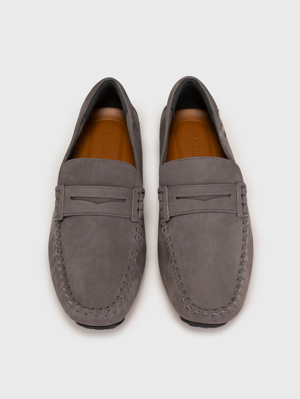 PIER-U grey suede loafers - 6