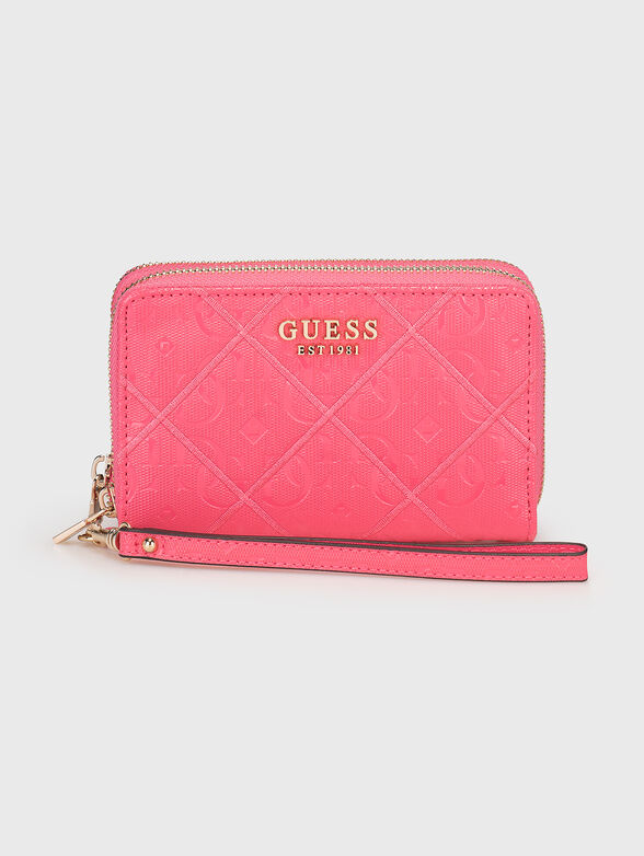 CADDIE wallet with quilted effect in beige color - 1